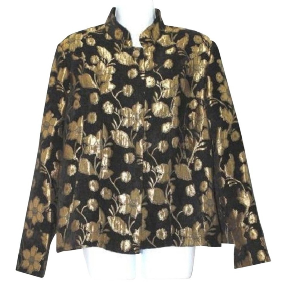 BROOKE COLEMAN BUTTONED LONG SLEEVES BLAZER